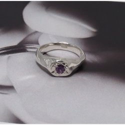 Amethyst StatementSilver Ring